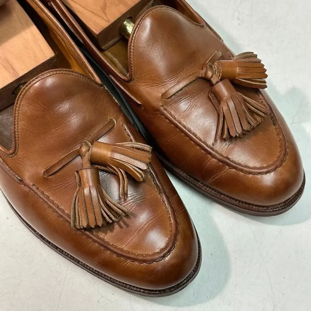 NEW HEELS Crockett & Jones x Ralph Lauren Tassel Loafer Bench Made England 8.5 D